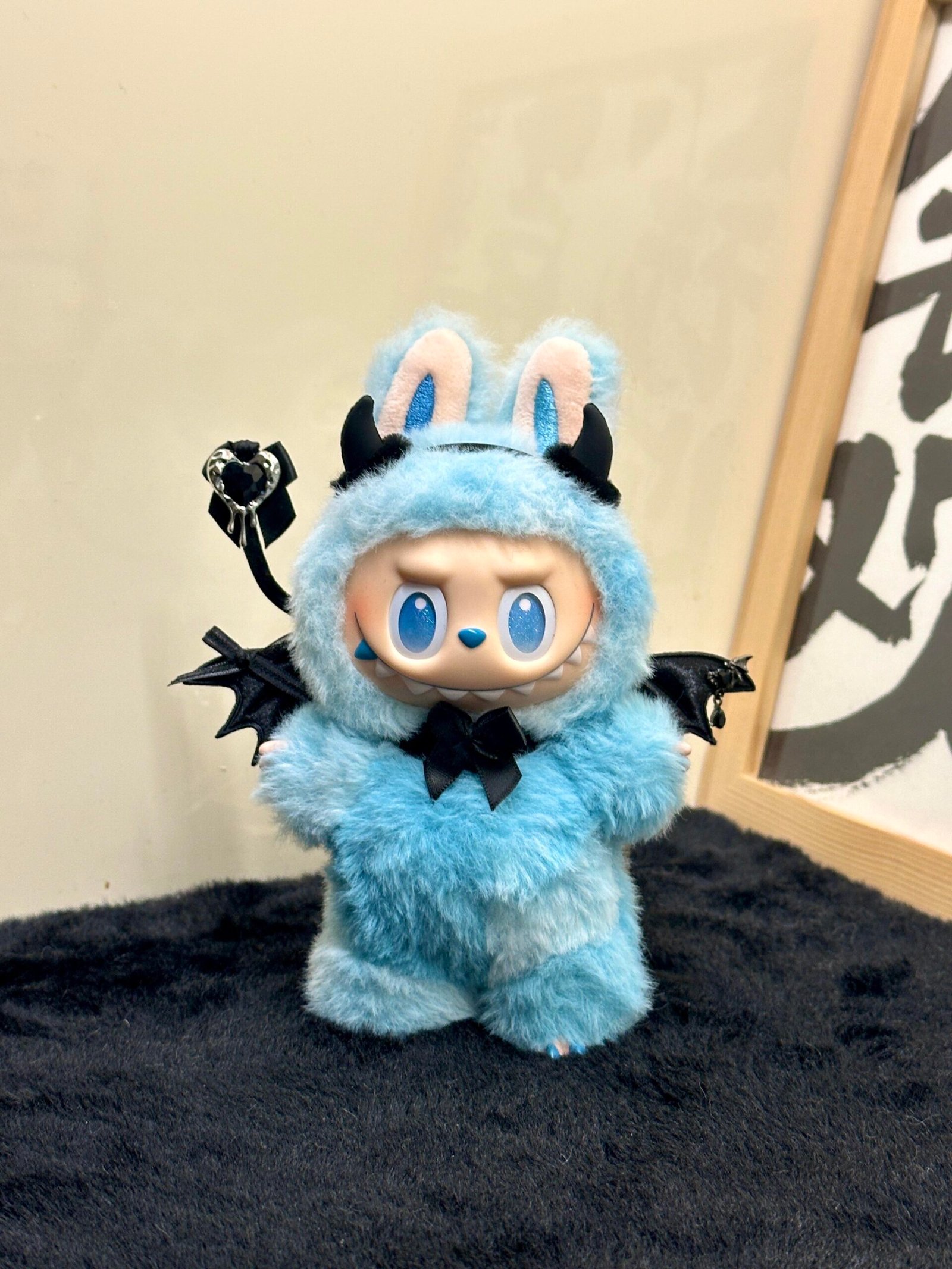 Blue Devil Labubu Outfit (18cm)