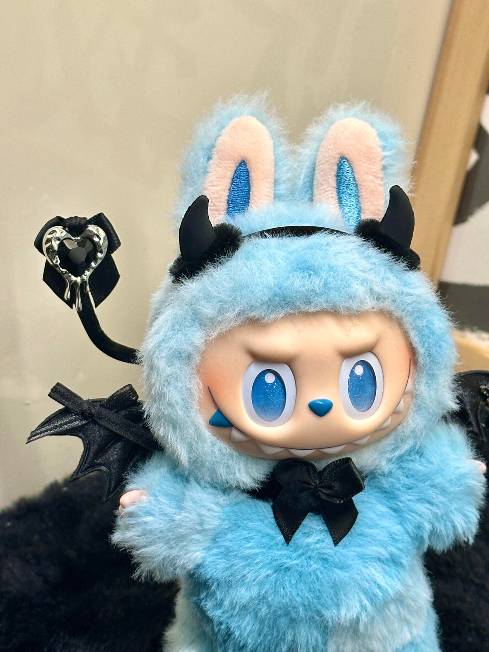 Blue Devil Labubu Outfit (18cm) - Image 2